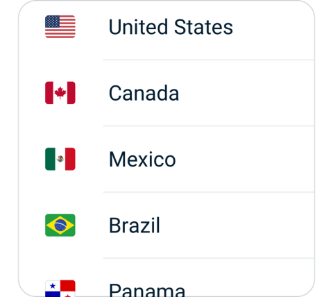 ShadowsocksVPN connect step 2, choose VPN server location